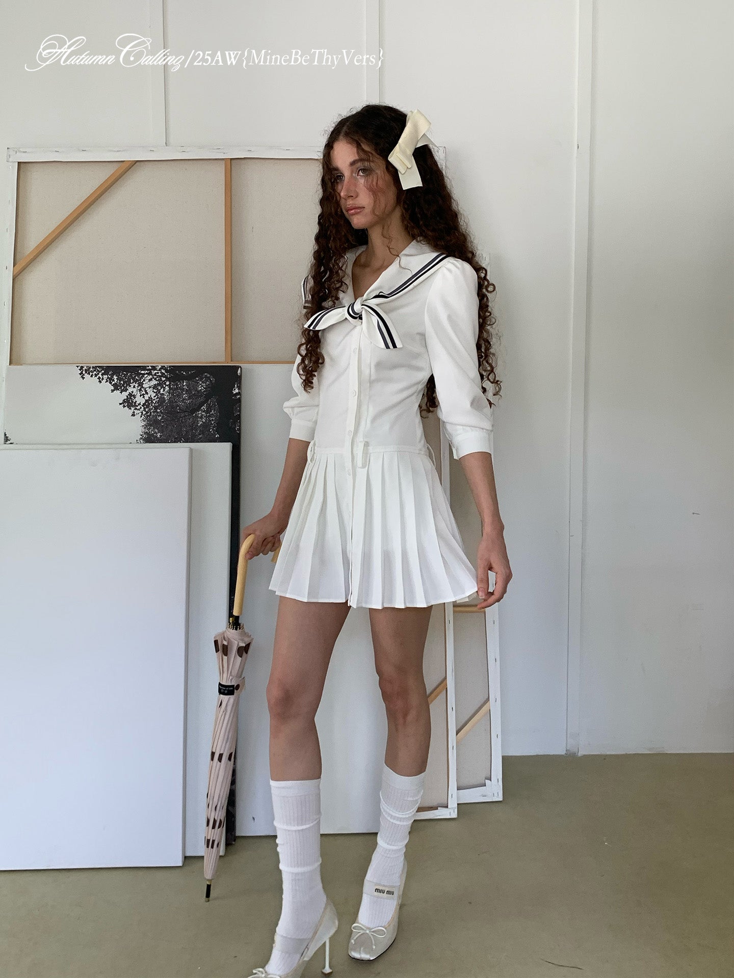 SAILOR COLLAR SHIRT DRESS