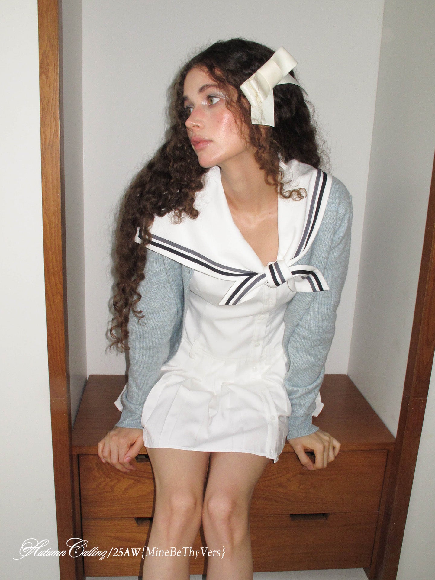 SAILOR COLLAR SHIRT DRESS