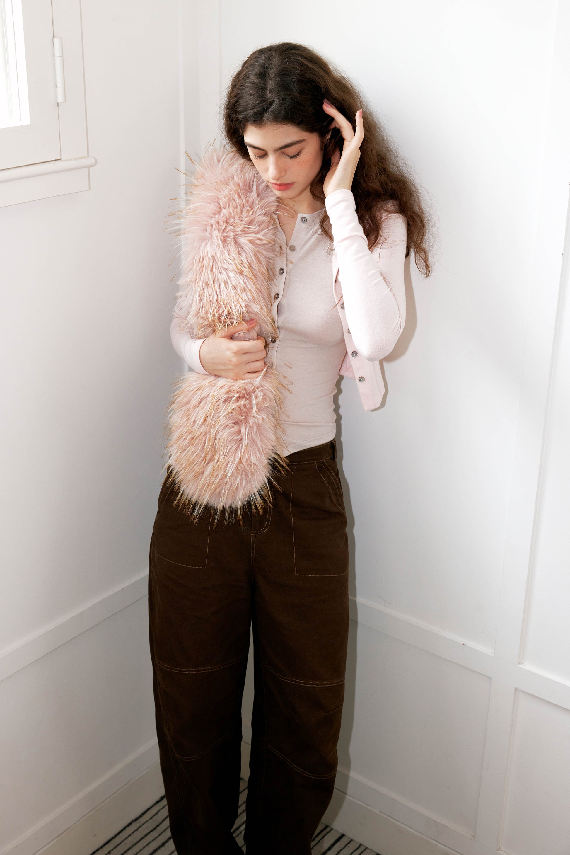 SLIM-FIT SOLID COLOR LAYERED TOP
